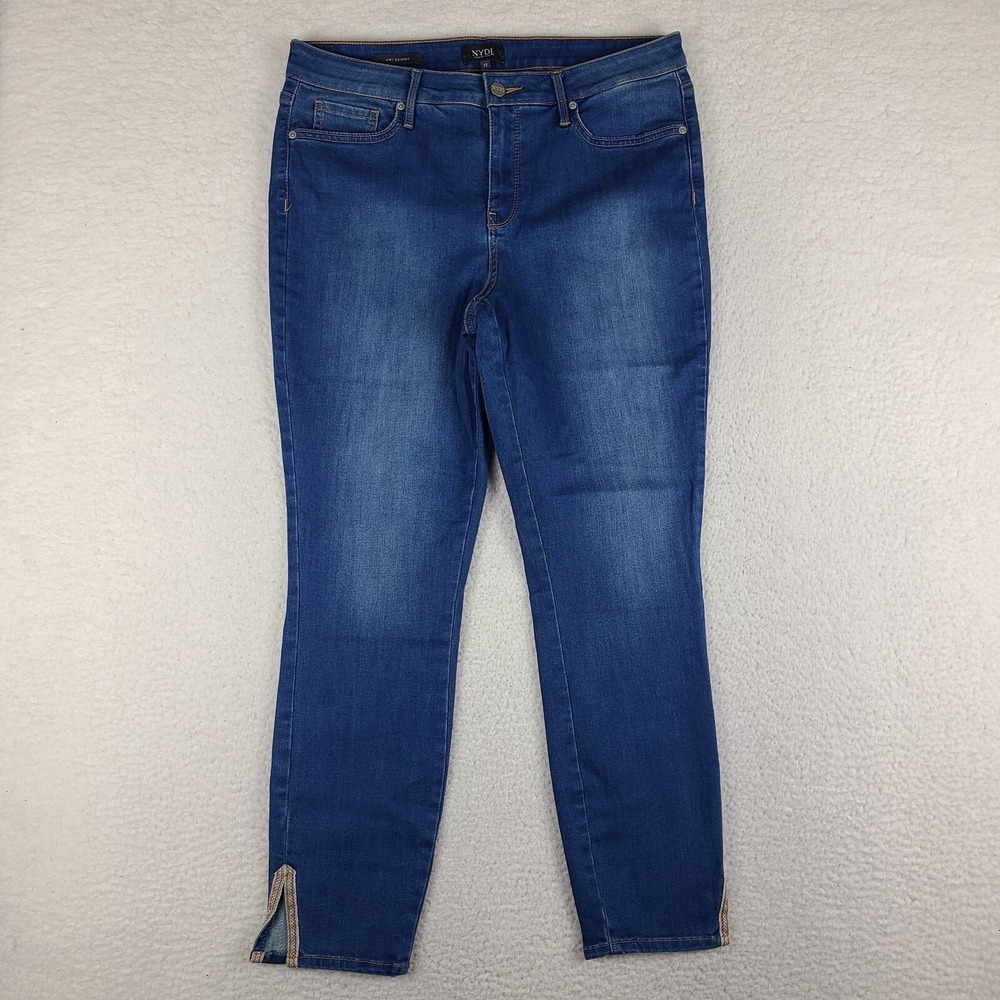 NYDJ Not Your Daughter Jeans‎ Womens 12 Blue AMI Skinny Medium Wash Denim